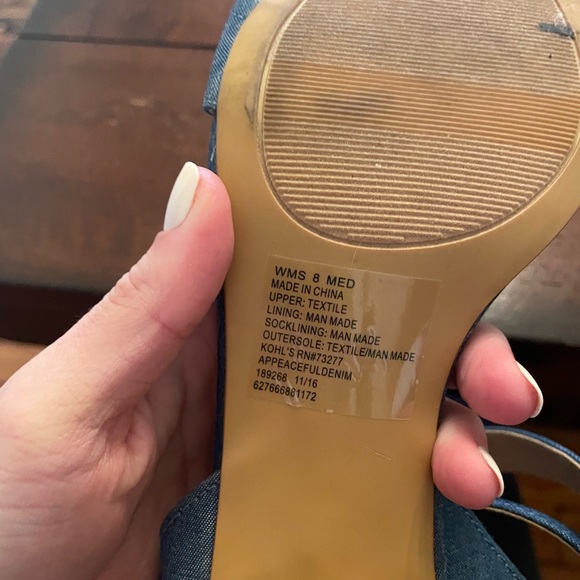 Adorable faux denim heels - Picture 6 of 6